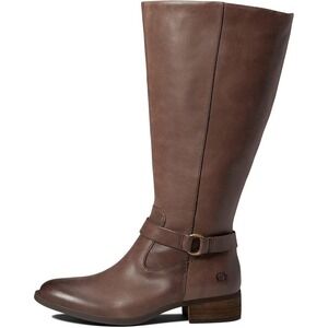 BORN Womens Saddler Tall Riding Boots Size 7 M Brown Leather NEW